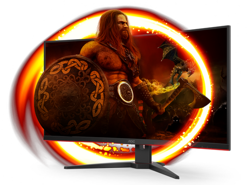 MONITOR AOC CQ32G2SE/BK 31.5"/VA,ZAKRIVLJEN/2560X1440/165HZ/1MS MPRT/HDMIX2,DP/FREESYNC/ZVUČNICI